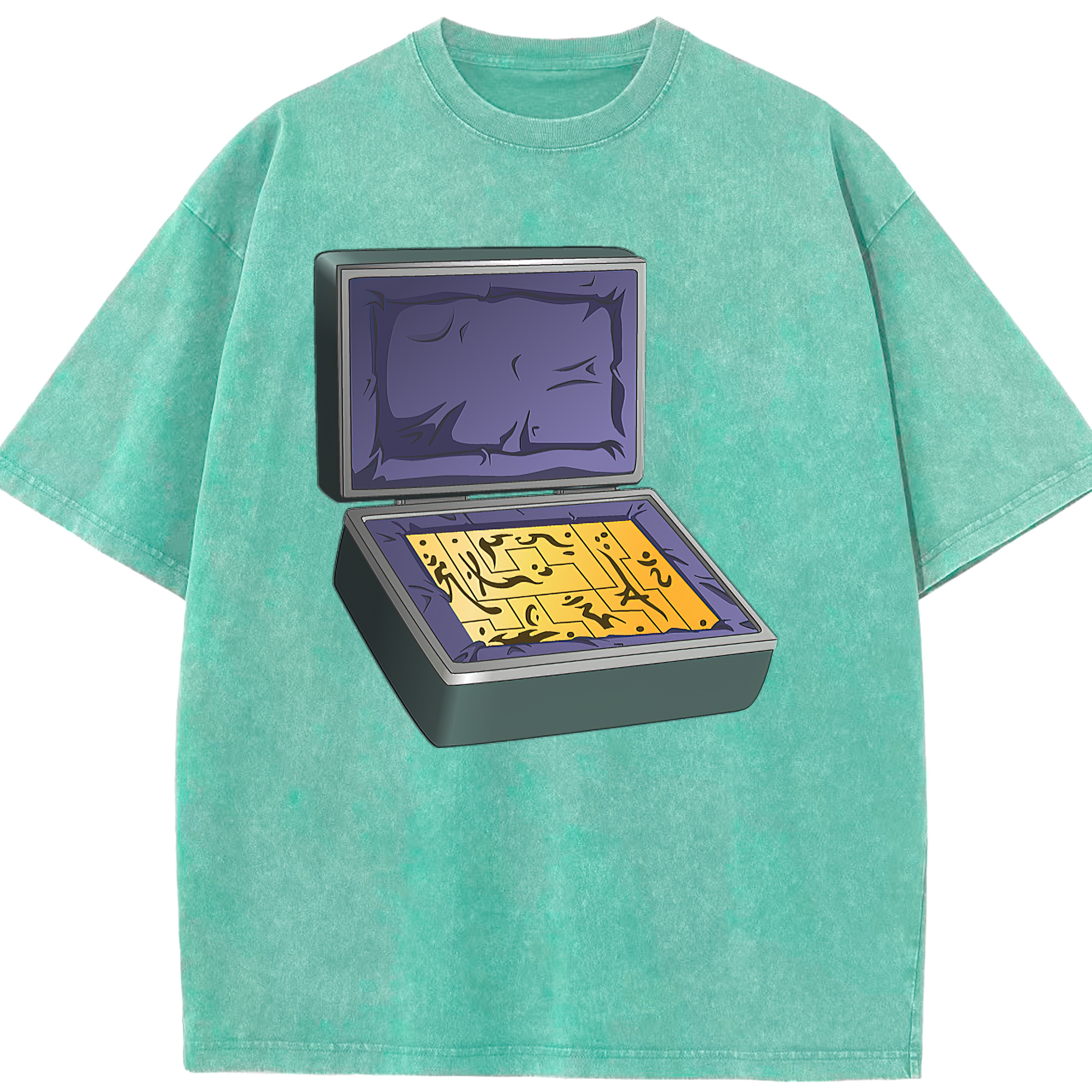 （画像用） 遊☆戯☆王 Yu-Gi-Oh! 綿100% ヴィンテージ風 半袖Tシャツ（フロントプリント）